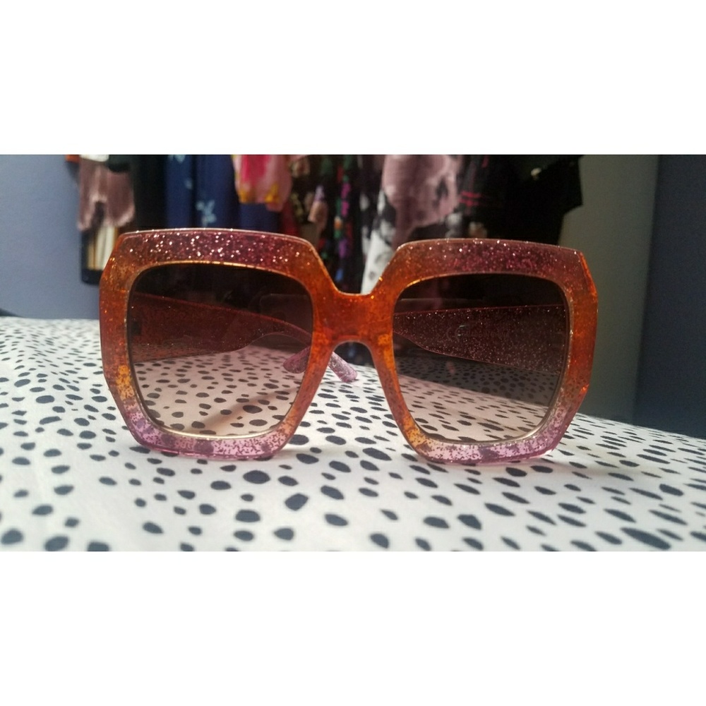 NEW  Ban.do glitter square frame sunglasses